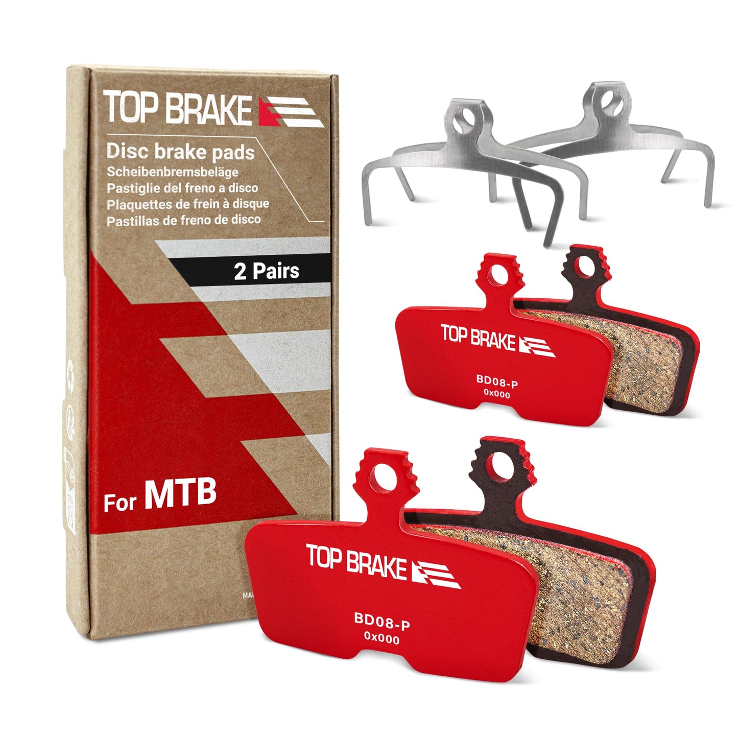 TOP BRAKE 2 Pairs Disc Bike Brake Pads for AVID SRAM Code R/RE/RSC, Guide RE/G2 RE/DB8