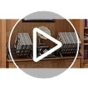EKNITEY Vinyl Record Storage Holder - Metal Record Stand 80-100 LP Storage Vinyl Organizer for Albums Audio Easy to Assemble Black