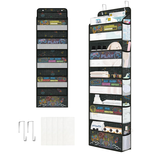 Clastyle 5-Shelf Game Over the Door Storage Back of Door Storage