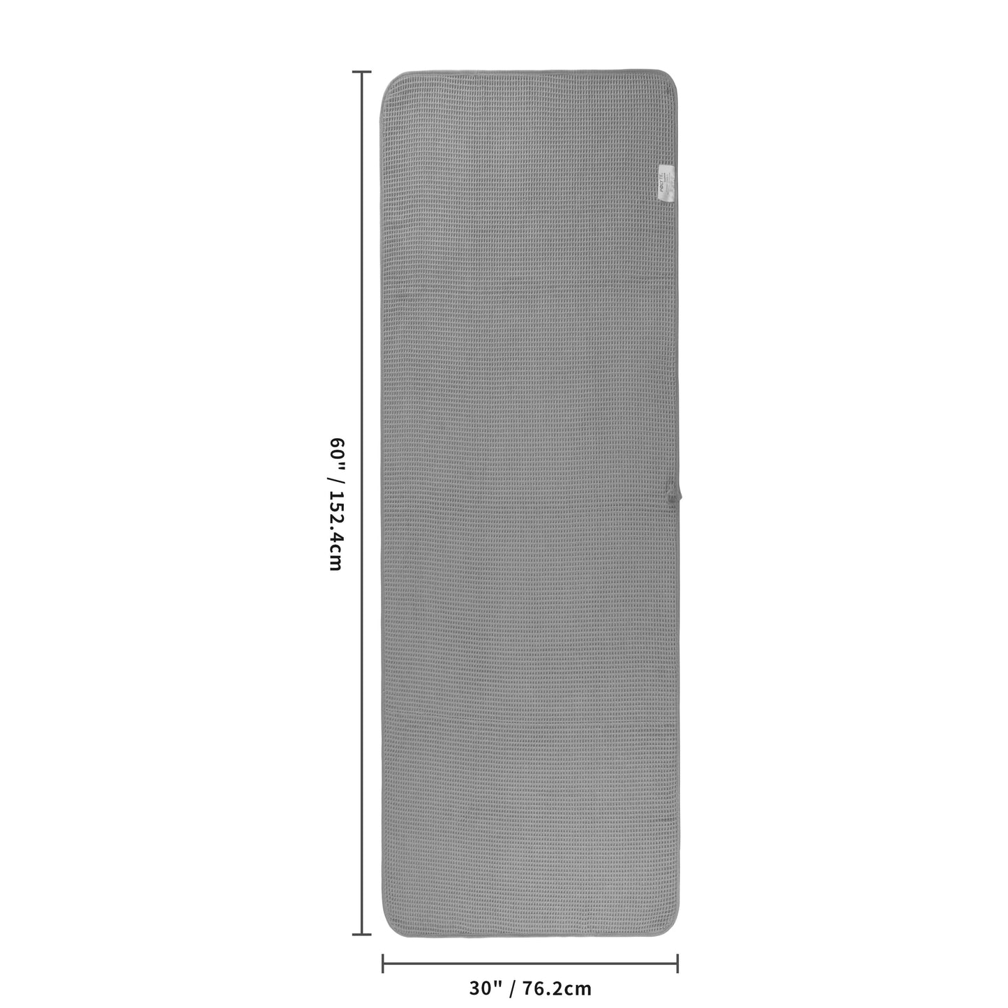 POLYTE 380 GSM Microfibre Quick Dry Waffle Bath Towel, 76.2x152.4 cm