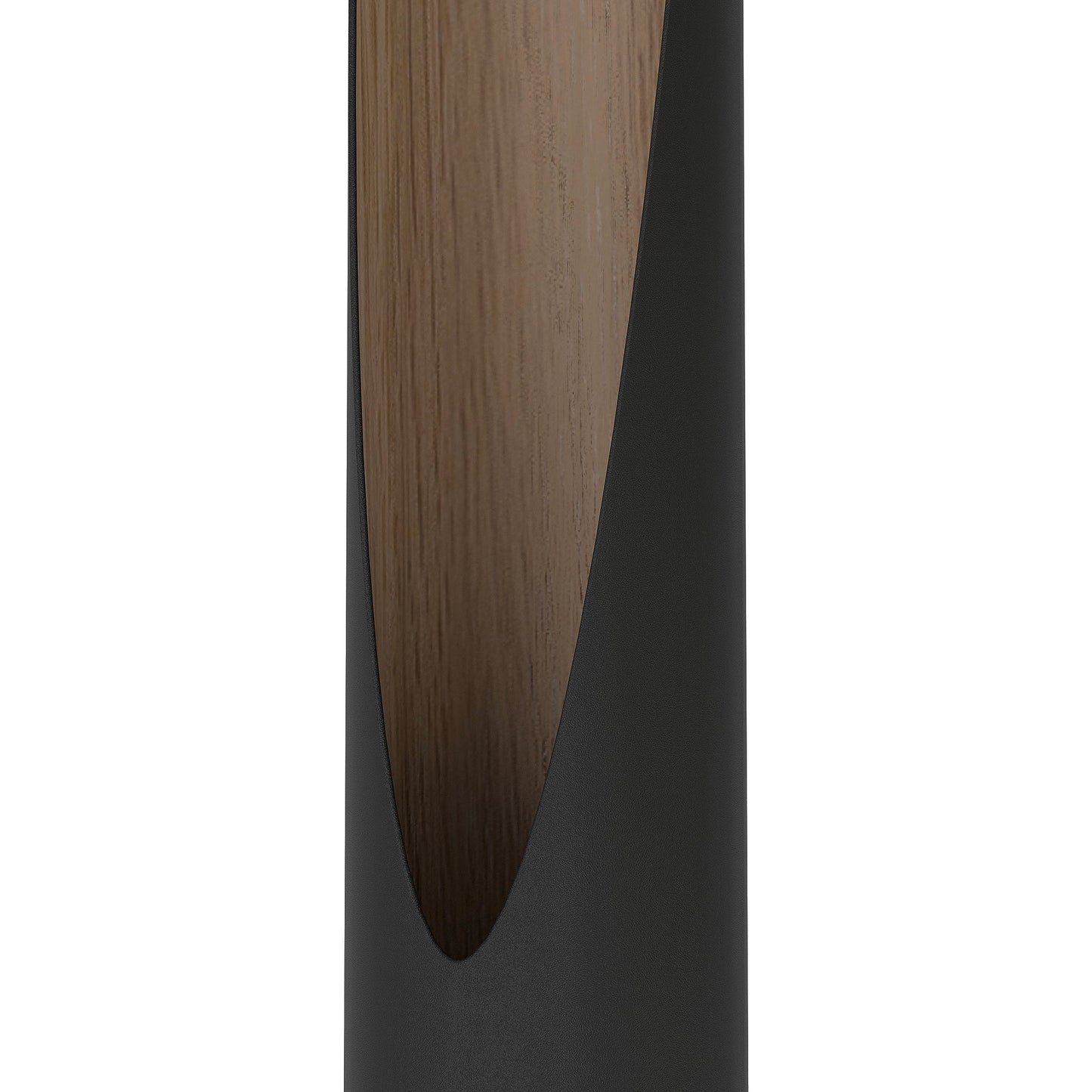 Eglo Table lamp Barbotto, Bedside lamp with indirect Light, Living Room Lighting Made of Black Metal and Wood in Oak, incl. GU10 Bulb, 40 cm, FSC