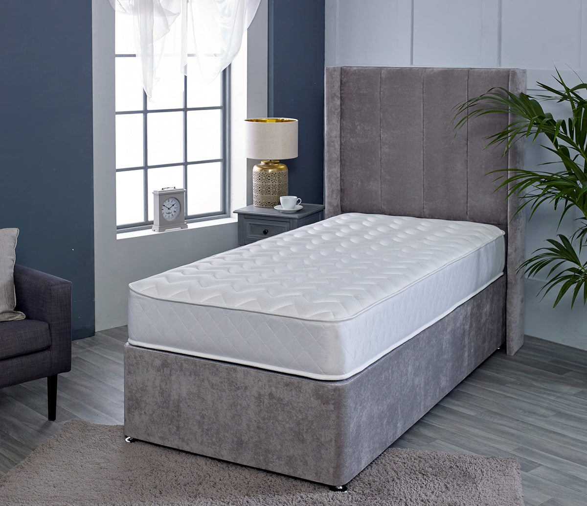 Starlight Beds Astral White Hybrid Small Single Mattress - 2ft6 x 6ft3