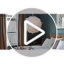 Waneway 50cm White Feather Lamp Shade for Ceiling Pendant Light, Floor Lamp & Table Lamp, Non-Electrical Lightshade with a Reducing Ring for Living Room and Bedroom, ID 40cm, OD 50cm