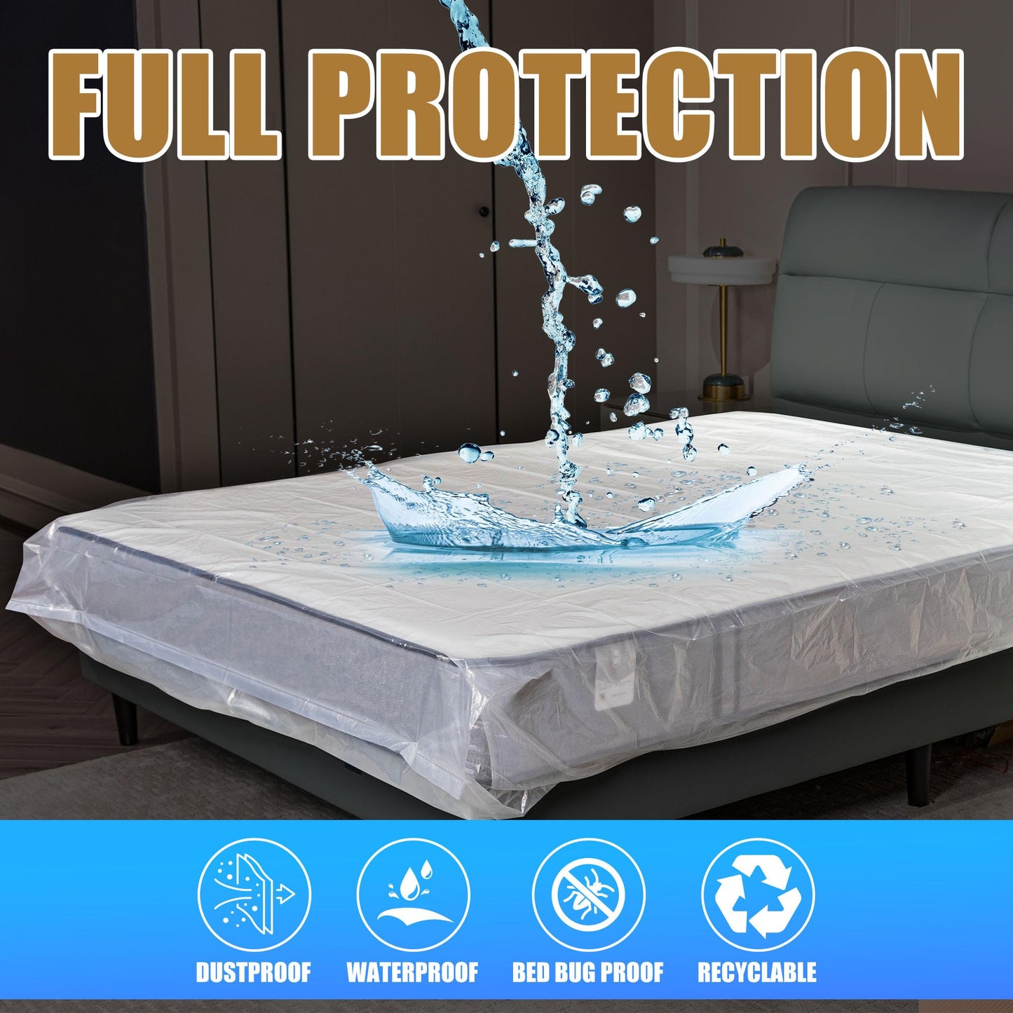 Super King Mattress Cover for Moving Mattress Bags for Storage Transport