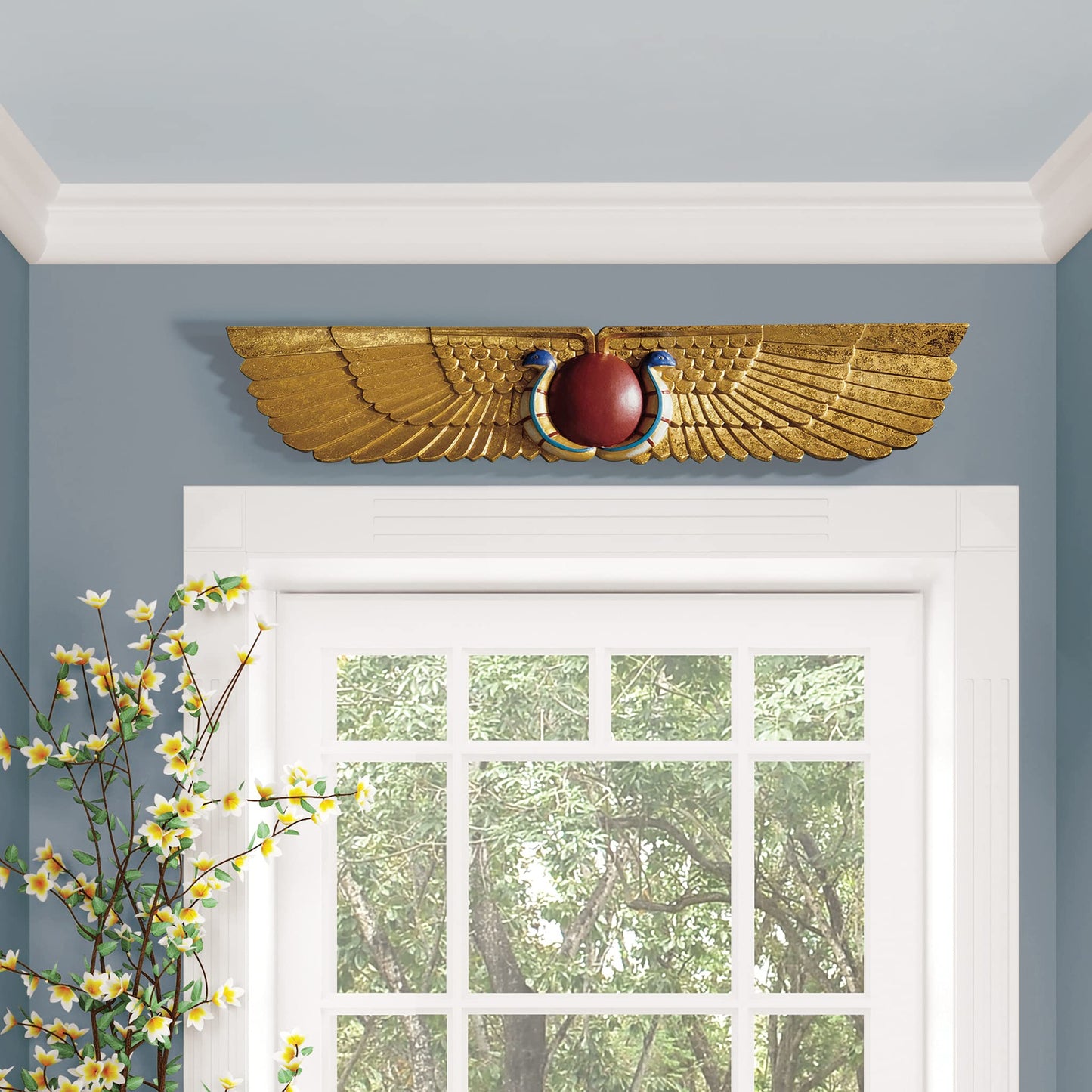 Design Toscano NG32428 Egyptian Temple Sculptural Wall Pediment