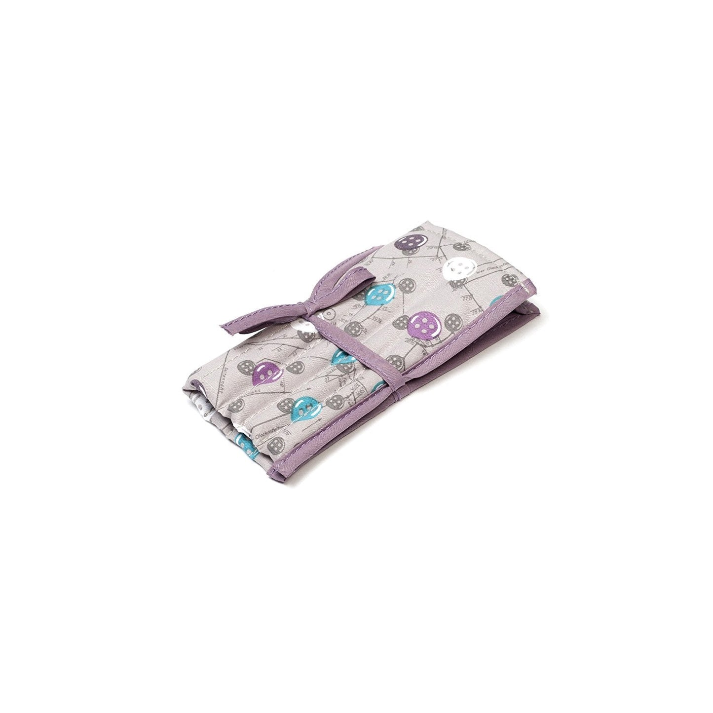HobbyGift MR4703F/122 |Crochet Hook Roll Tie Case Filled Buttons