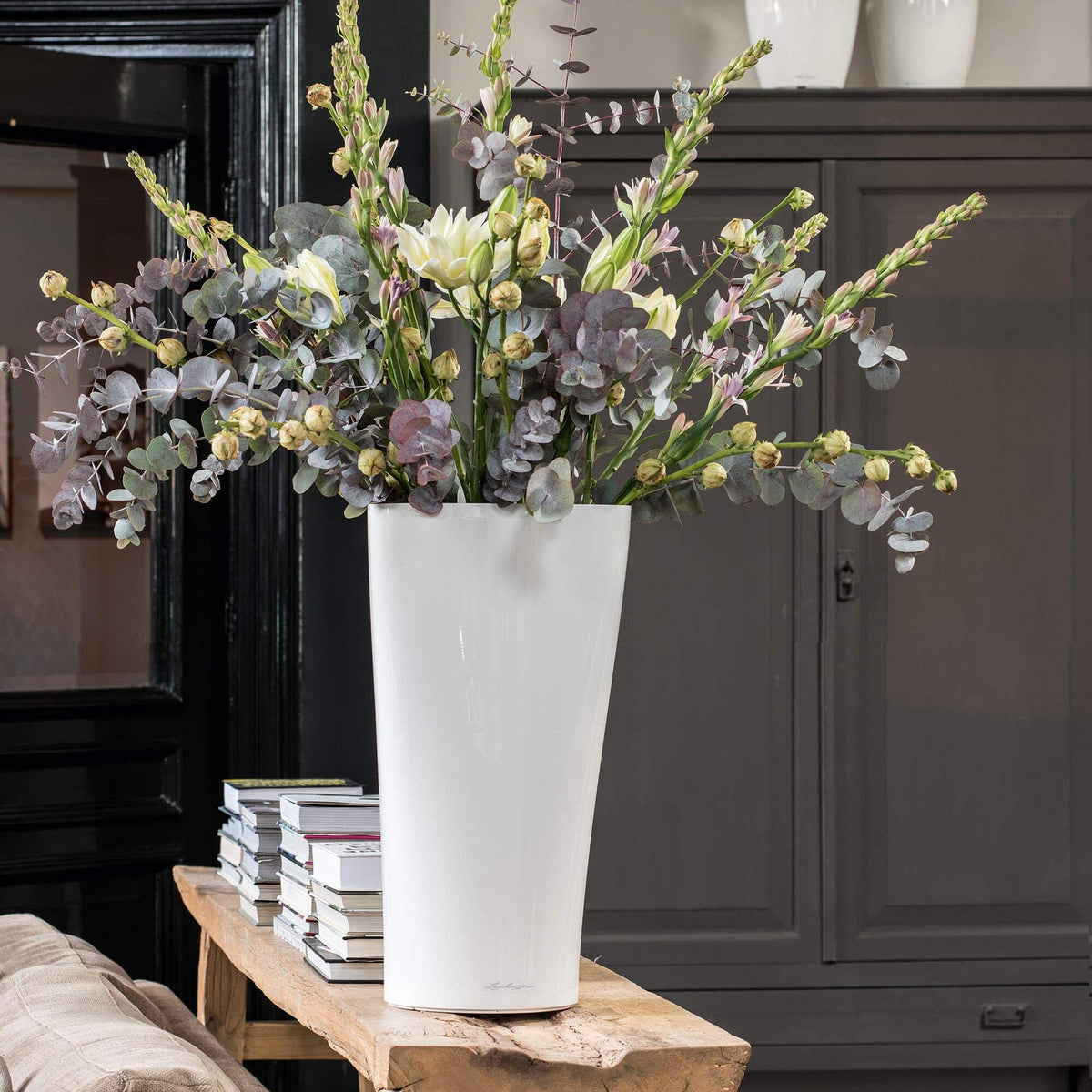 LECHUZA DELTA Premium 30 anthracite metallic 15503