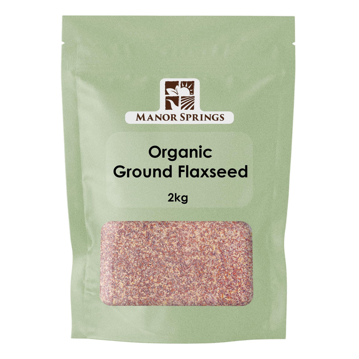Organic Ground Flaxseed (Milled Linseed) 2kg by Manor Springs Organic