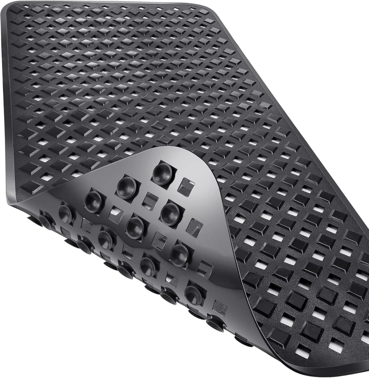 Yimobra Non Slip Bath Mat, Super Strong Suction Cups, 88 x 40 cm Long Tub Mat with Drain Holes, Machine Washable Fast Draining Shower Mats