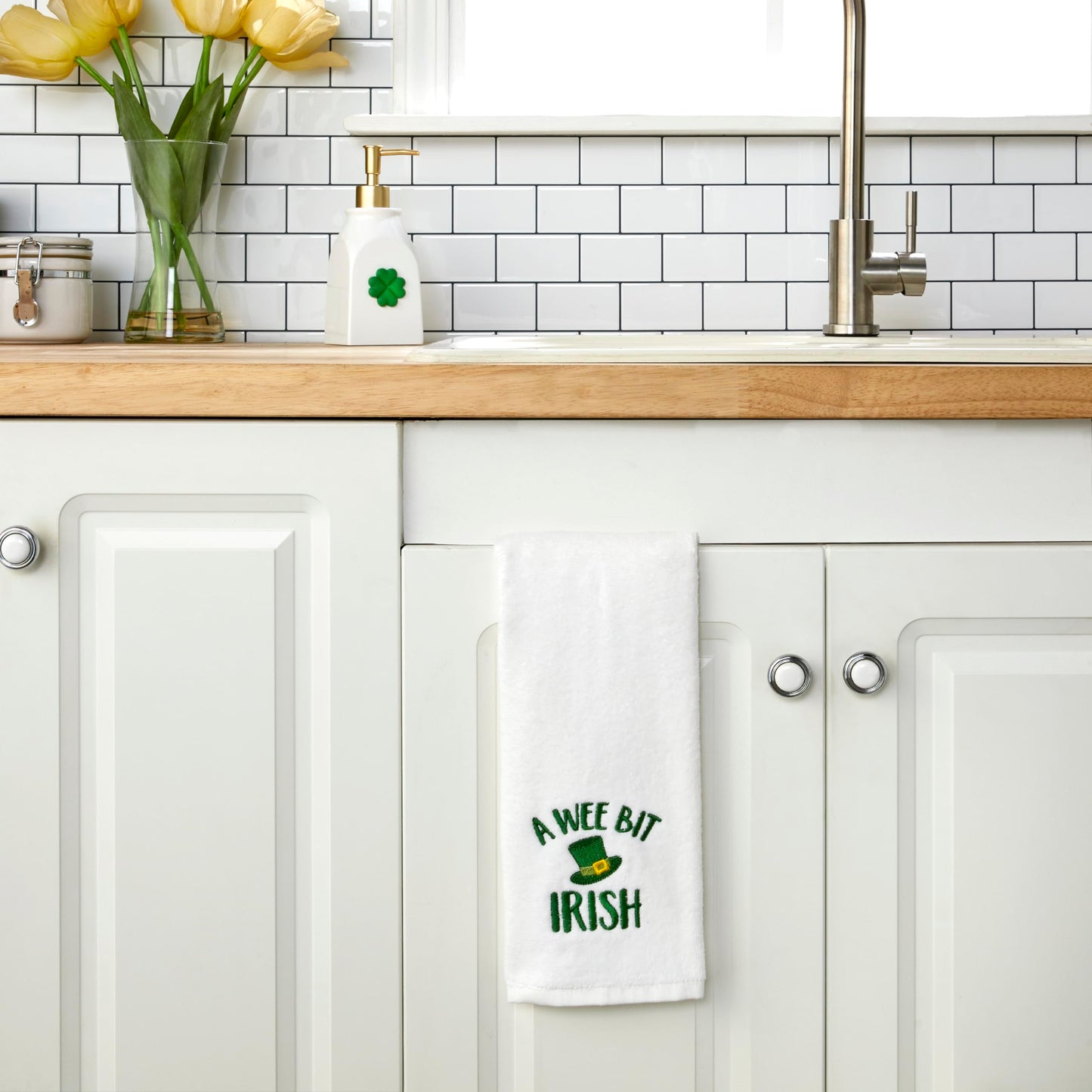 SKL Home by Saturday Knight Ltd. Hand Towel, Cotton, White, 16x25