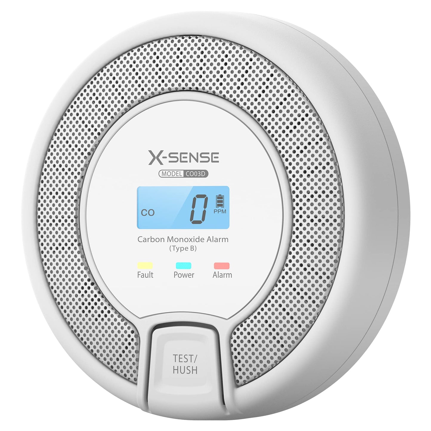 X-Sense Carbon Monoxide Alarm Detector 10-Year Life, Replaceable Battery Operated CO Alarm Detector with Digital Display, Conforms to EN 50291