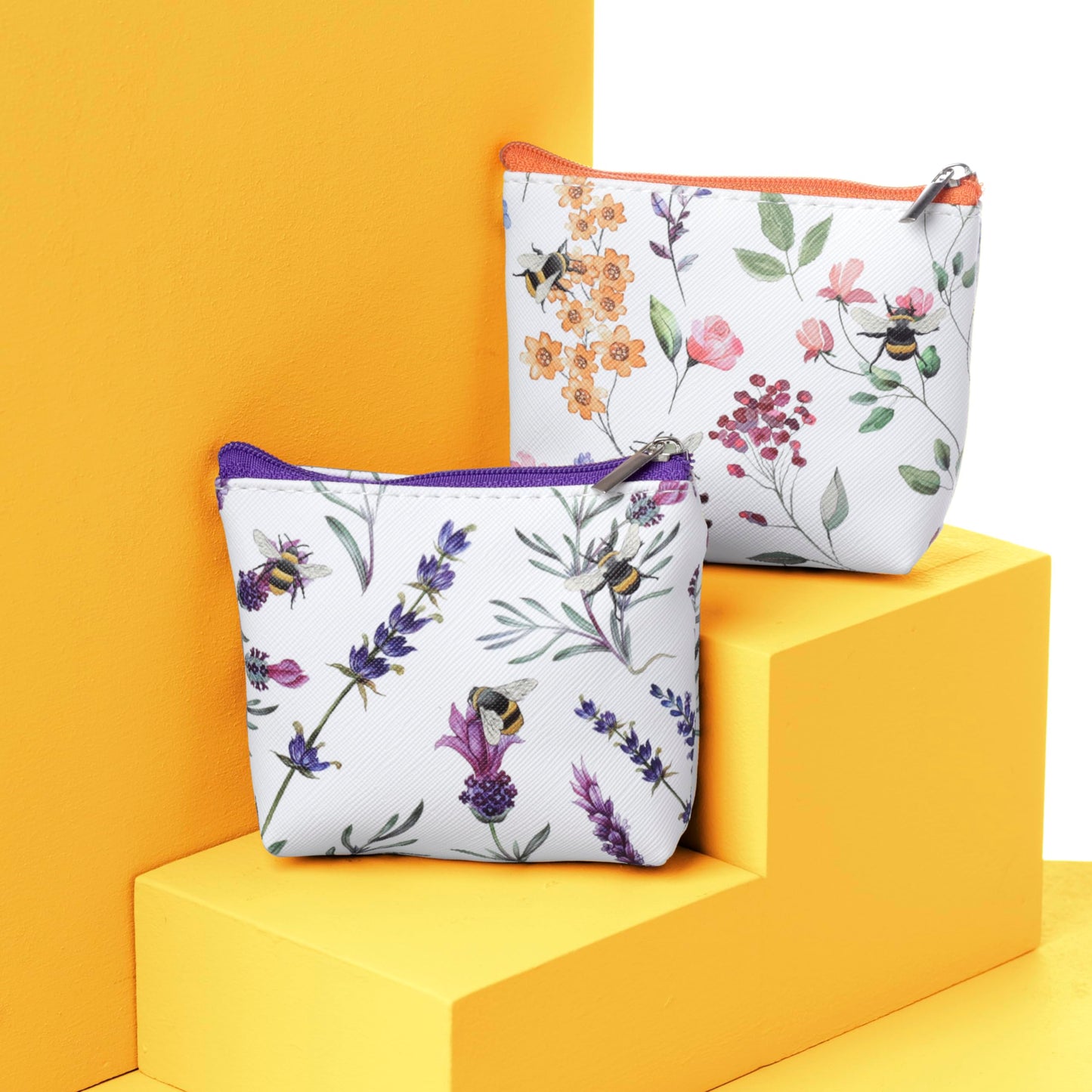 Puckator The Nectar Meadows PVC Purse - Ladies Women's Womens Slim Purses Wallets Wallet for Women - Coin Pouch Purse Men - Card Holder with Zip - Small Cash Wallet Bag Bags UK