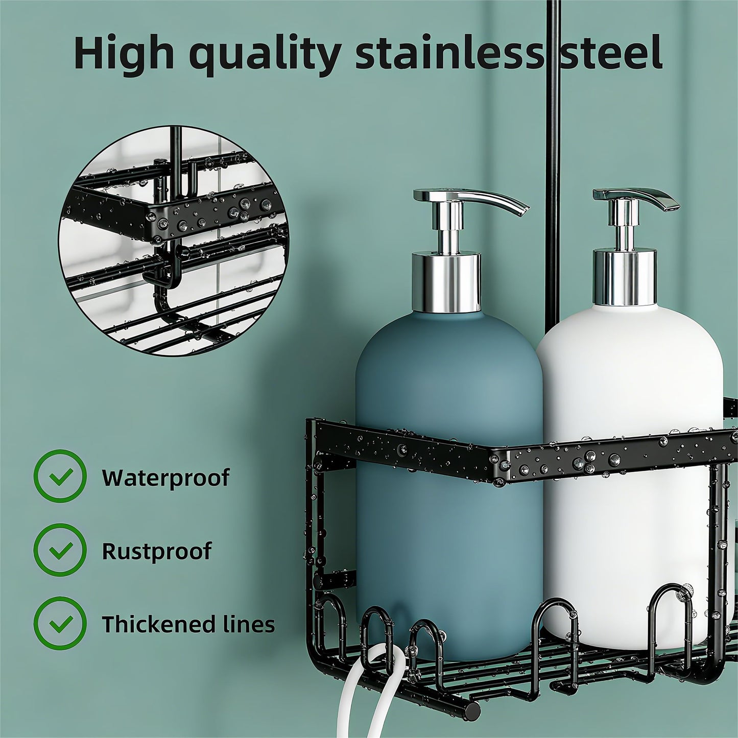 HouseUp Shower Caddy Hanging No Drilling