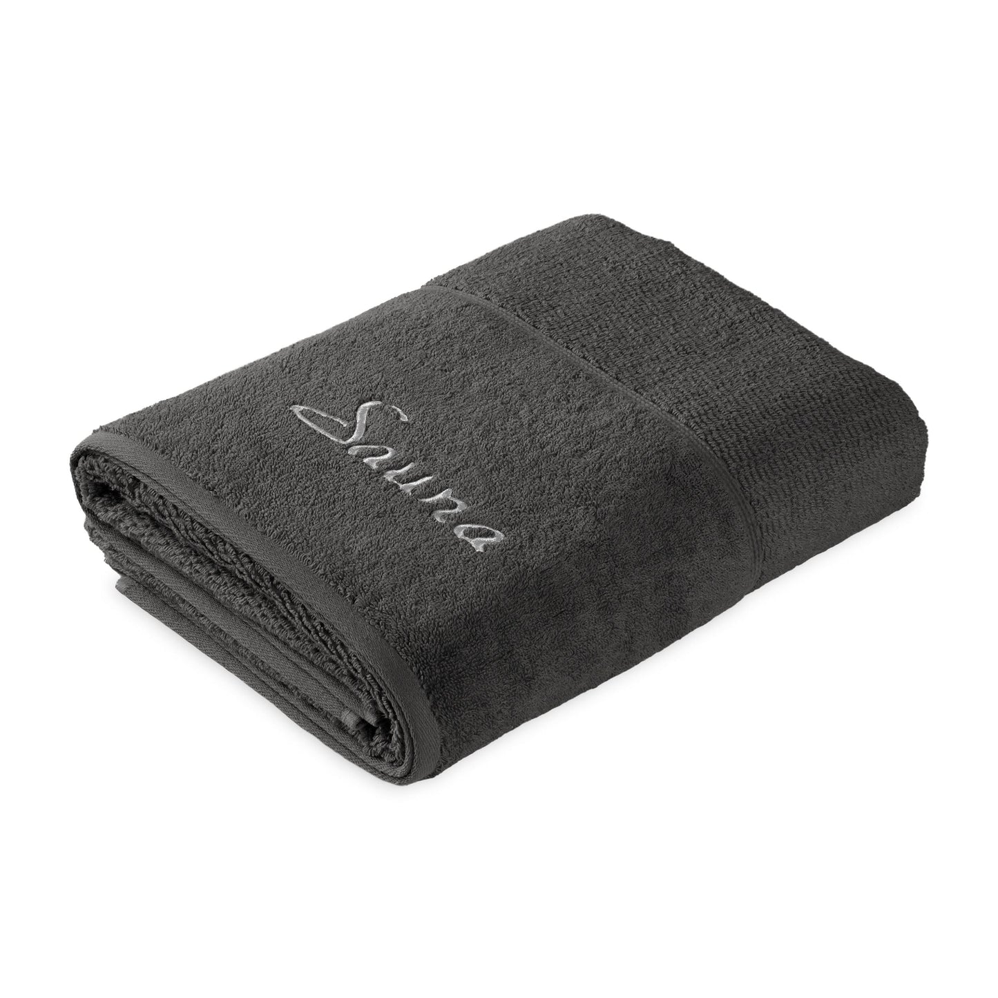 Frottana Pearl Sauna Towel, made of 100% cotton, Graphite, 80 x 200 cm