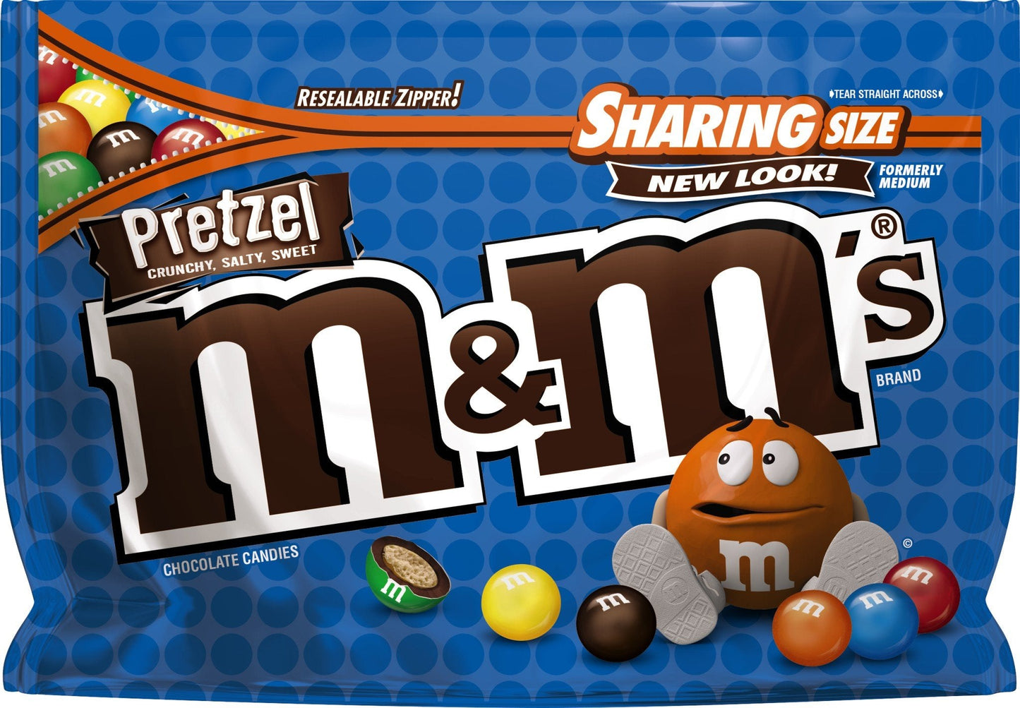 M&M's Pretzel Crunchy Salty Sweet Chocolate Candies Sharing Size 226.8g