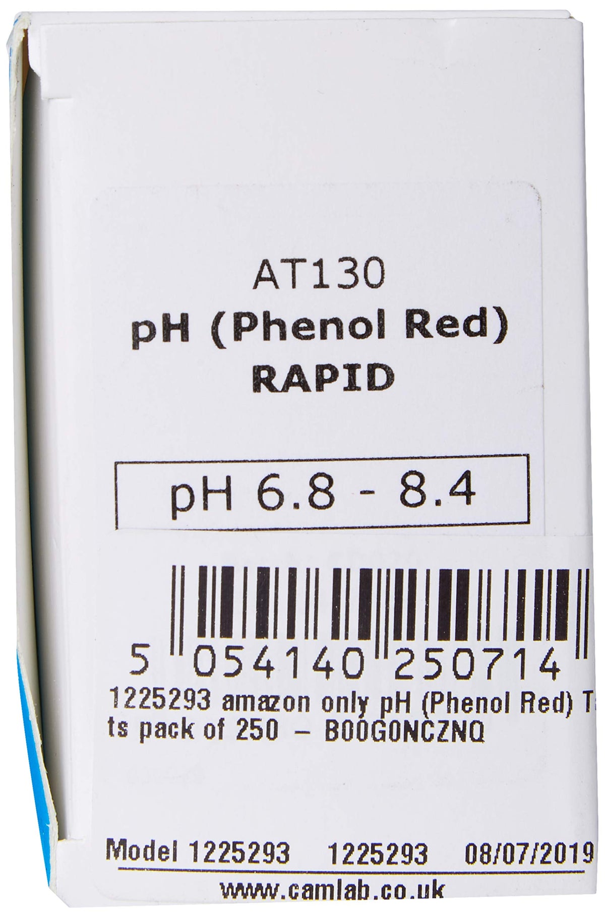 Palintest AT 130 pH Phenol Red Tablets - Box of 250 Tablets