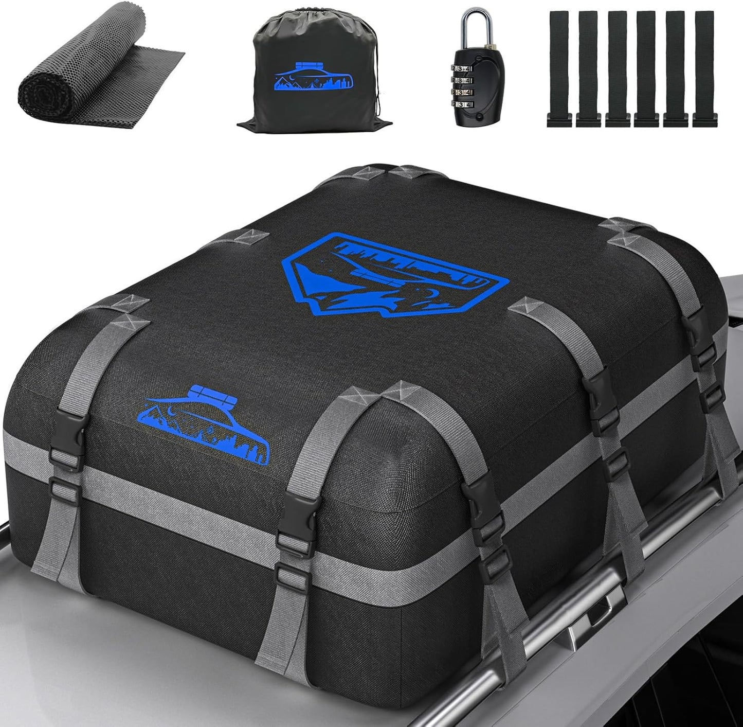 Rymopuey Roof Bag, (Gray-20Cubic), New but dusty, scruffy packaging