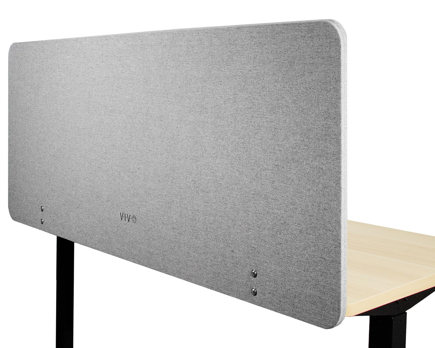 VIVO Clamp-on/Screw-on 152 x 61 cm Privacy Panel, Sound Absorbing Cubicle Desk Divider, Acoustic Partition, Gray, PP-1-V060G