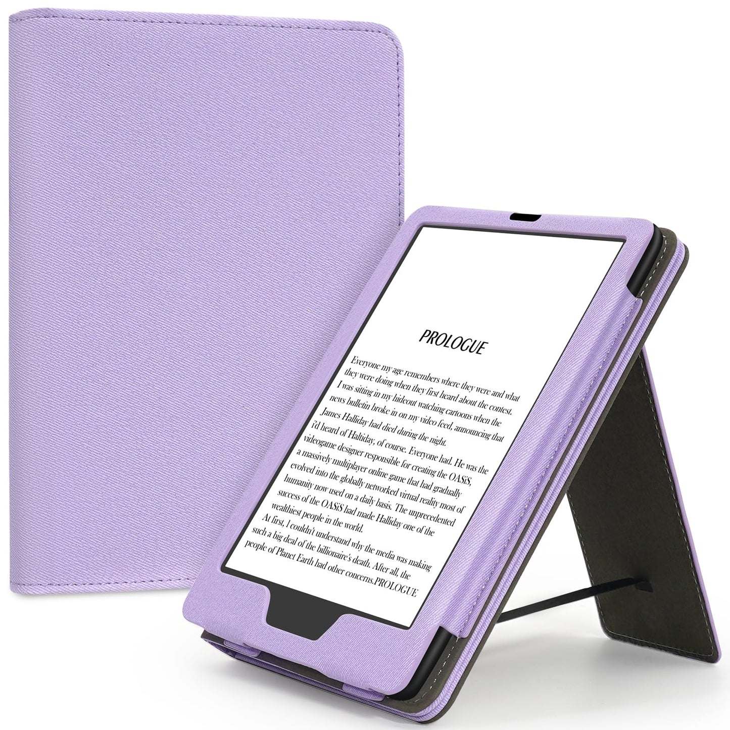 Slim Case for 7"/6.8" Kindle Paperwhite with Hand Strap(12th/11th Generation 2024/2021) and Kindle Colorsoft Signature Edition,Stand Cover and Card