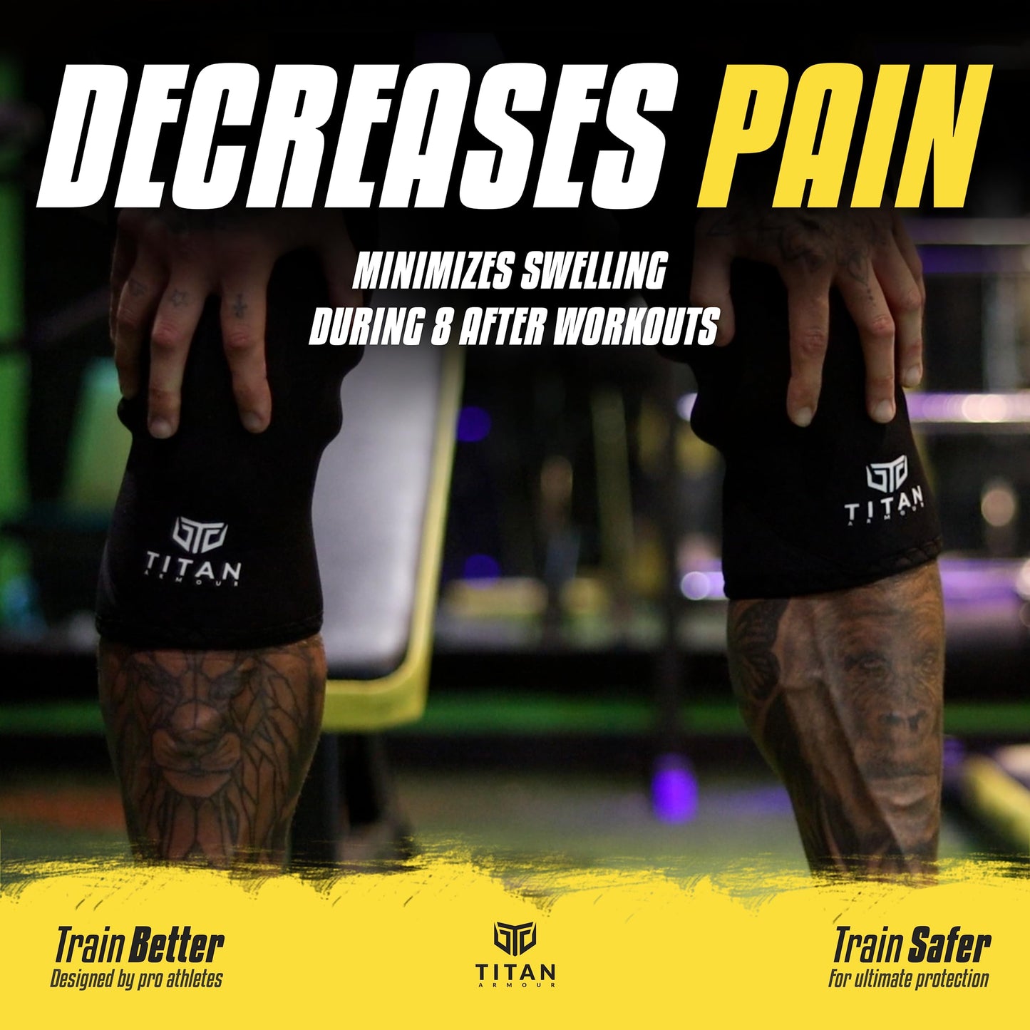 Titan Armour? Premium Knee Sleeves Weight Lifting | 7mm Double-Ply Neoprene | Knee Compression Sleeve for Support & Protection | Knee Support Sleeves