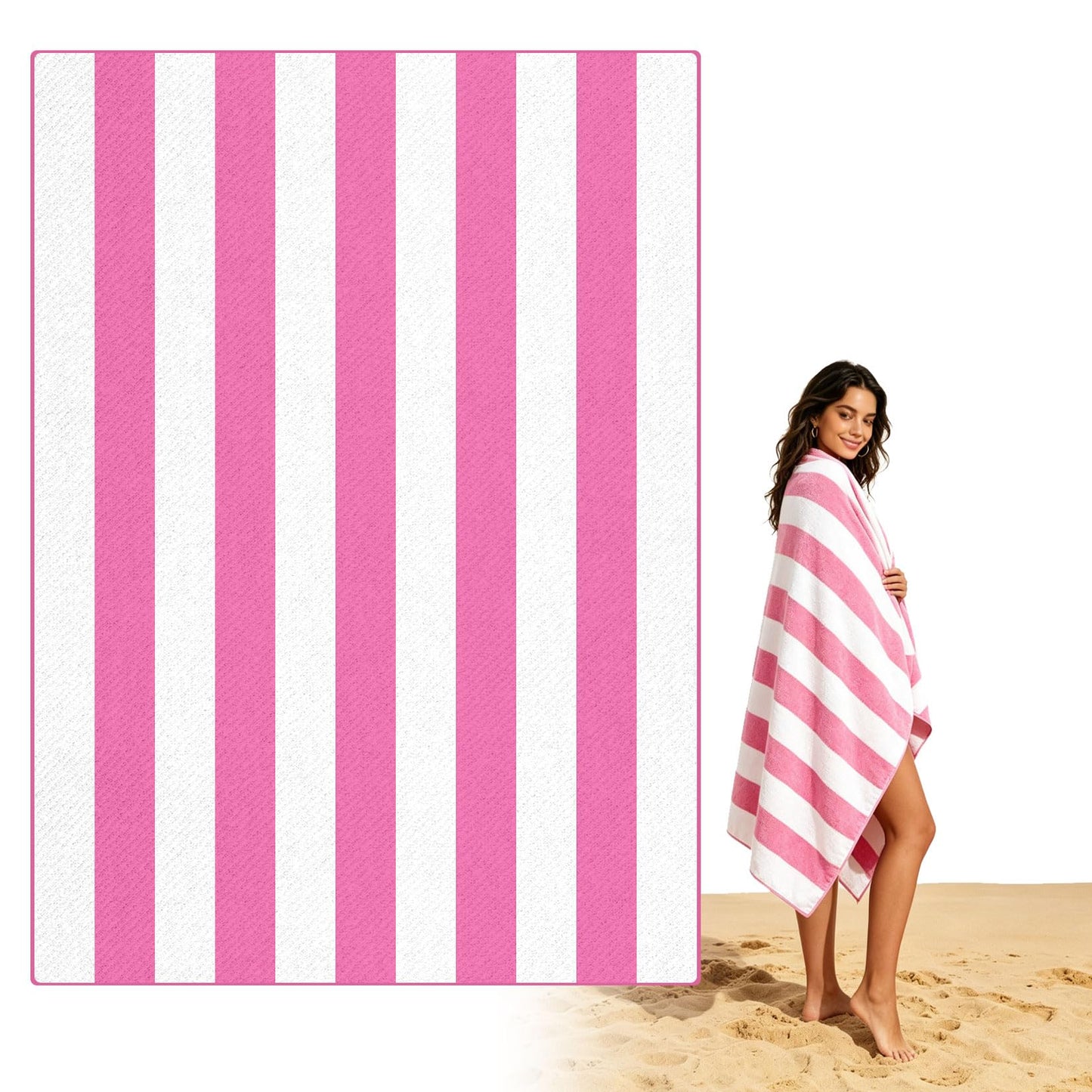 MUZHUPGUZ 1 PCS 75 x 150cm Large Microfibre Beach Towels for Adults