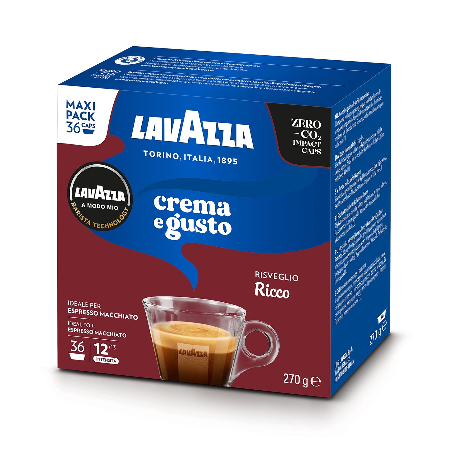 Lavazza A Modo Mio Crema E Gusto Ricco 36 Coffee Capsules (1)