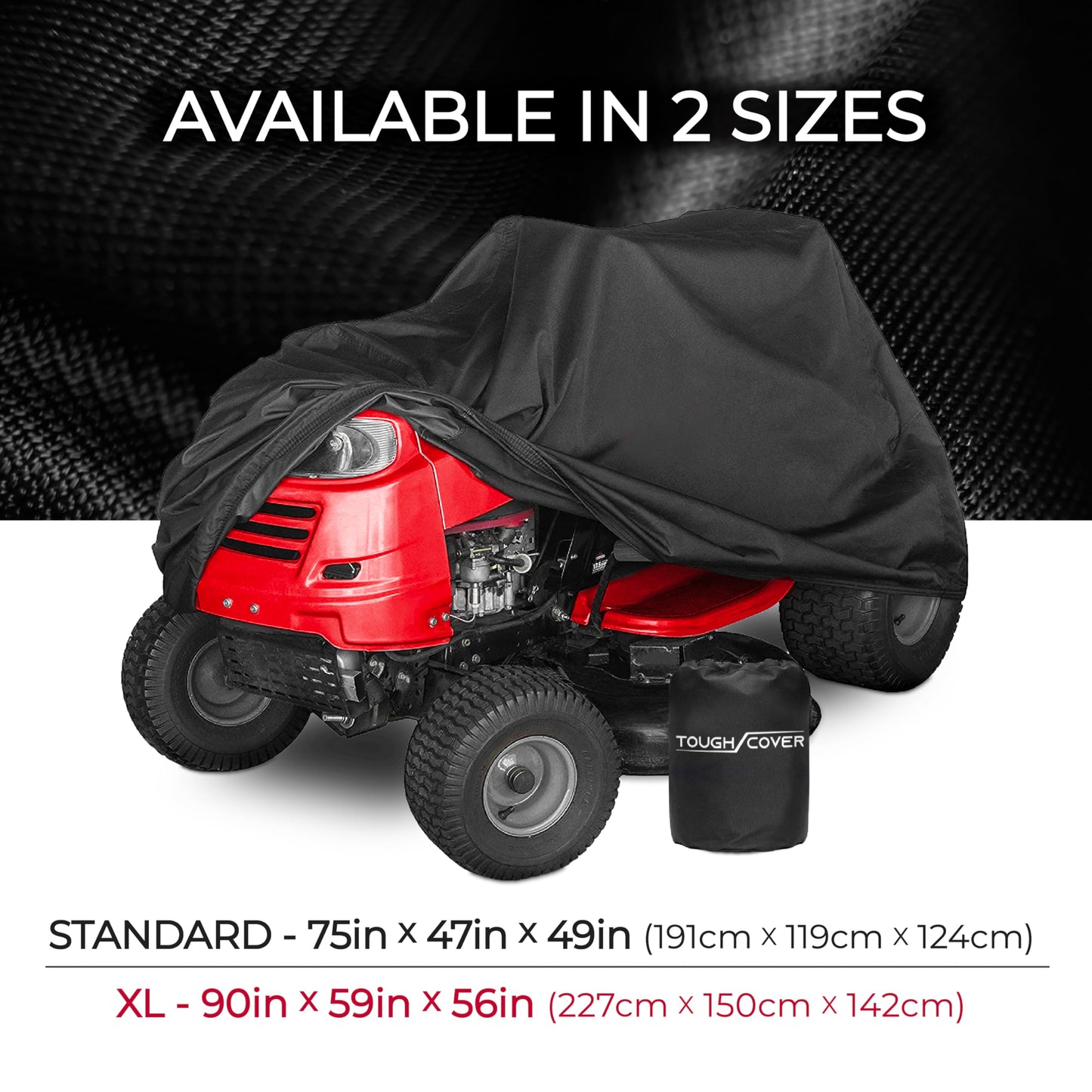 Tough Cover Premium Lawn Tractor Cover by Riding Lawn Mower Cover Made with 600D Marine Grade Fabric