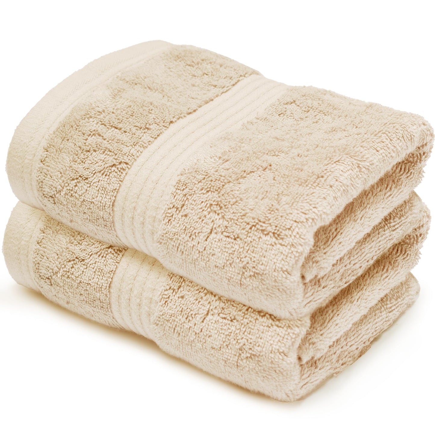 Makooz Luxurious Bamboo Hand Towels for Bathroom Pack of 2-700 GSM Bamboo & Egyptian Cotton 50/50 Blend - Ultra Silky Soft, Quick Dry, Absorbent