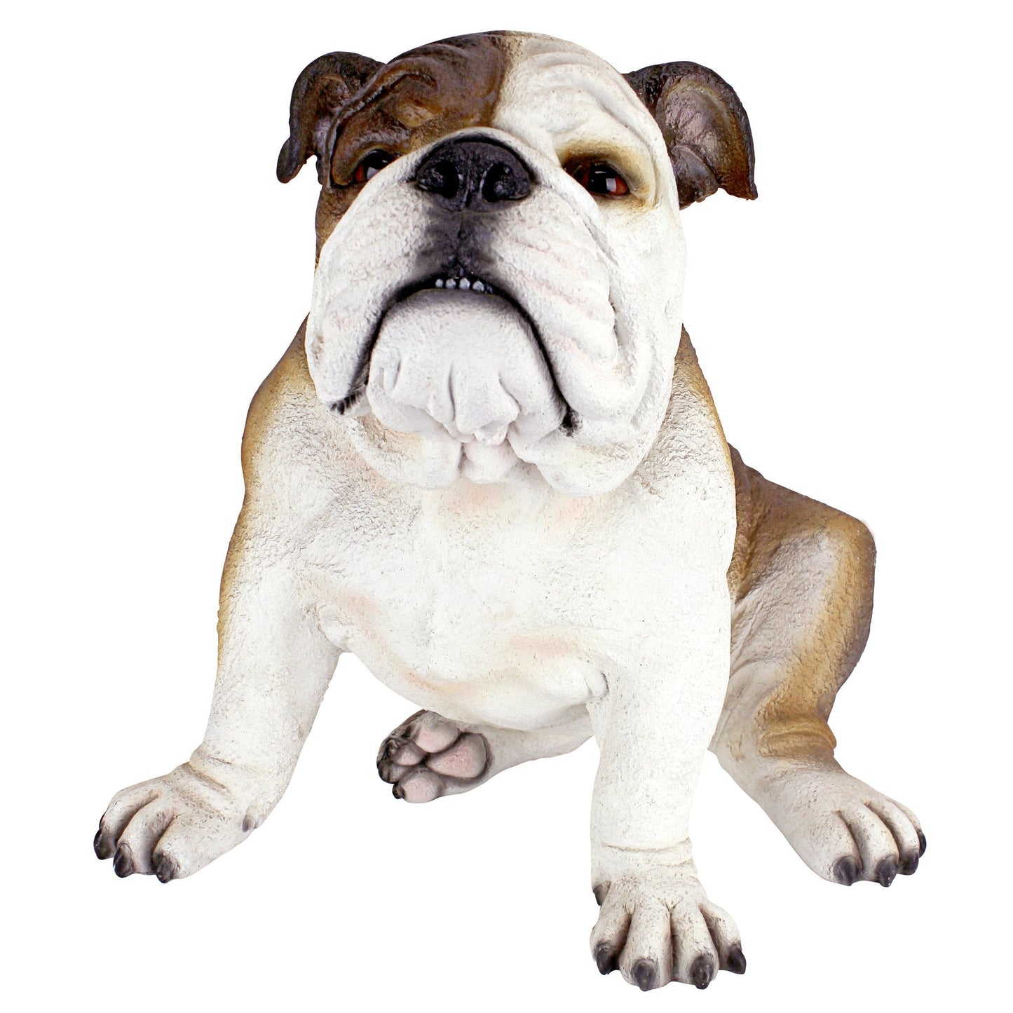 Design Toscano DB383052 Buster the Bulldog British Decor Garden Statue, 41 cm, Polyresin, Full Color, 16 Inch