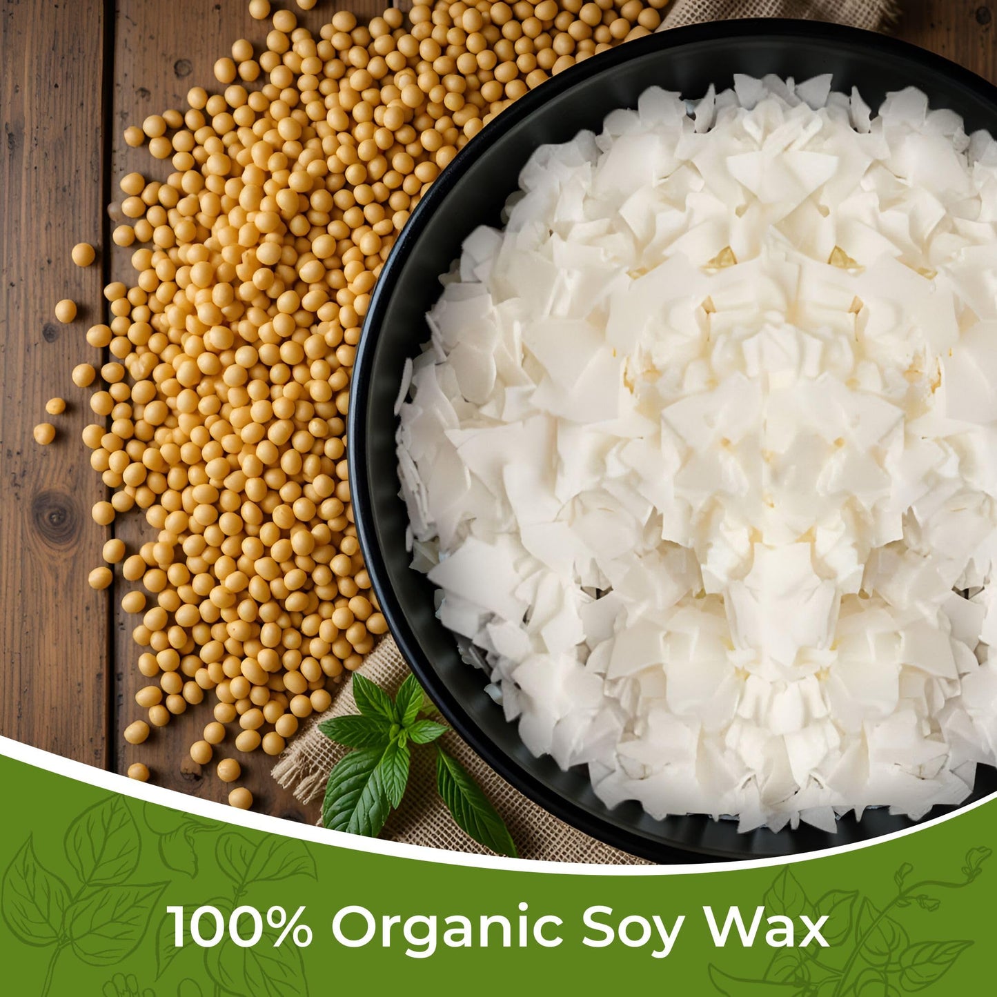 Auroh 100% Pure Soy Wax for Candle Making 10KG Natural SOYA Container Wax Flakes  Biodegradable, eco-Friendly Wax