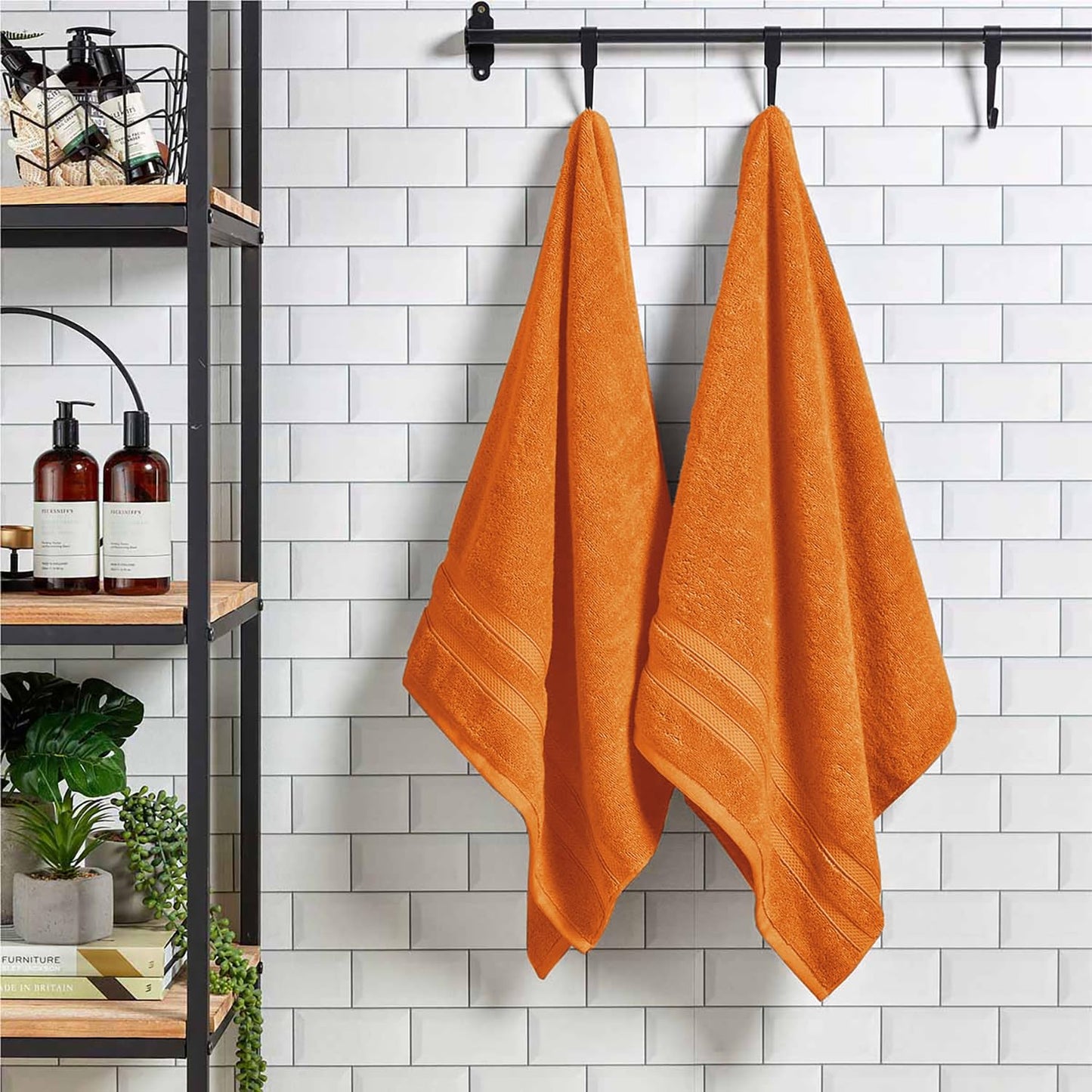 Christy Chroma Bath Sheets | Set of 2 | Highly Absorbent Heavyweight 675GSM | Bold and Bright | Soft Velvety Smooth Bathroom Shower Towels