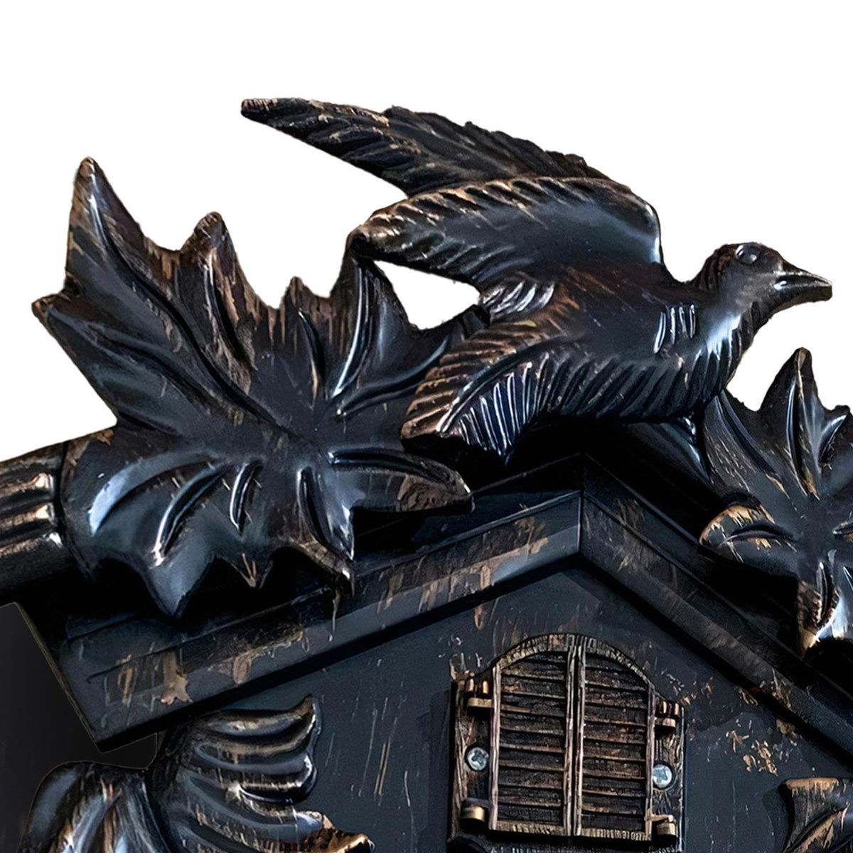 WALPLUS 24x31x13cm Black Forest Cuckoo Clock Classic Clock Home DIY Decoration Office Accessories Minimalist Design Bedroom Decor Stylish Living Room