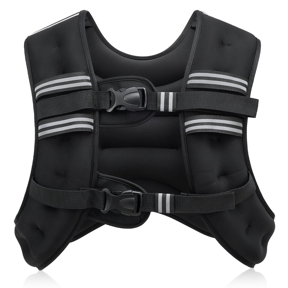ZELUS Weighted Vest,7kg Weight Vest with Reflective Stripe for Workout, Strength Training, Running, Fitness, Muscle Building, Weight Loss,