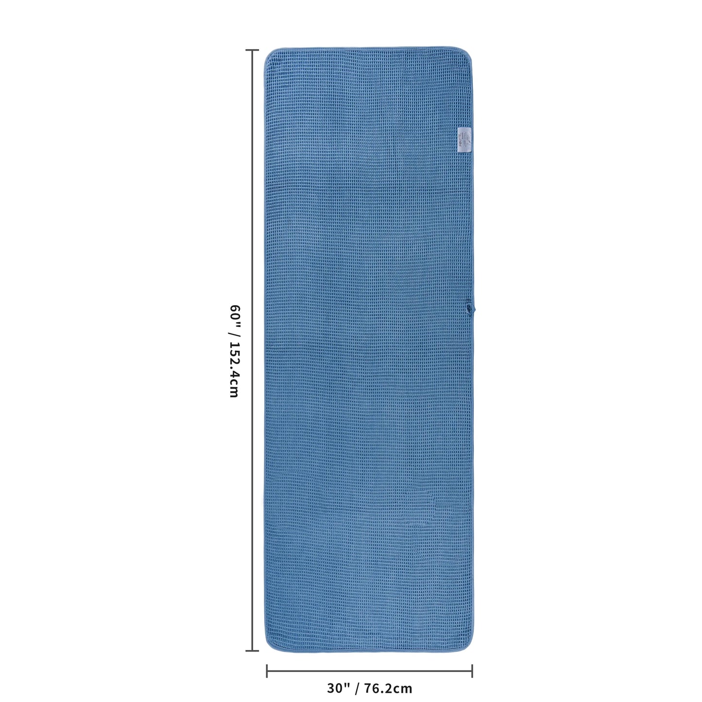 POLYTE 380 GSM Microfibre Quick Dry Waffle Bath Towel, 76.2x152.4 cm