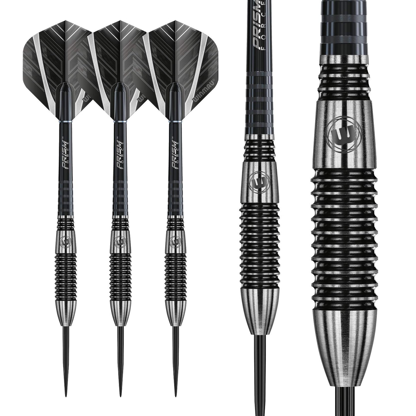 WINMAU Blackout 26 Gram Tungsten Darts Set with Flights and Shafts (Stems)
