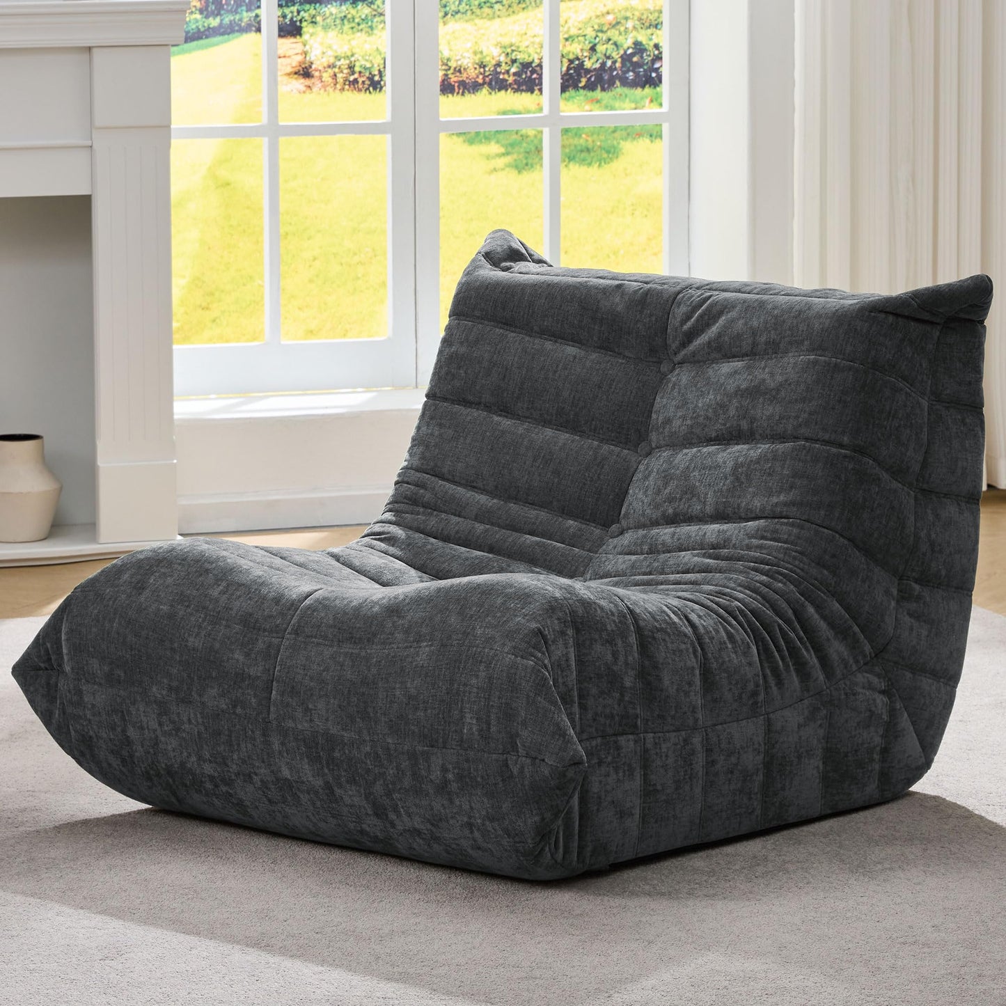 Hobestluk Big Bean Bag Chairs for Adults Fireside BeanBag Couch Togo Sofa