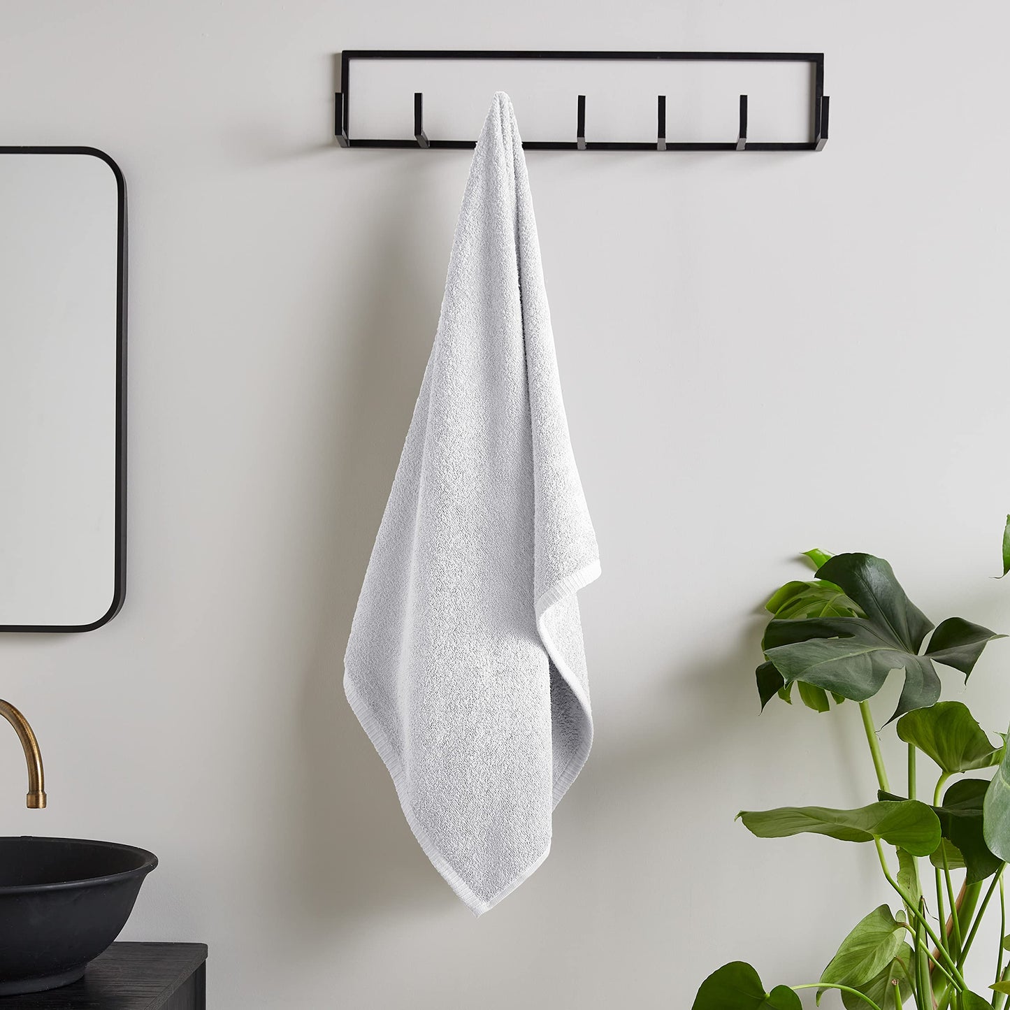 Catherine Lansfield Quick Dry Cotton Bath Sheet White