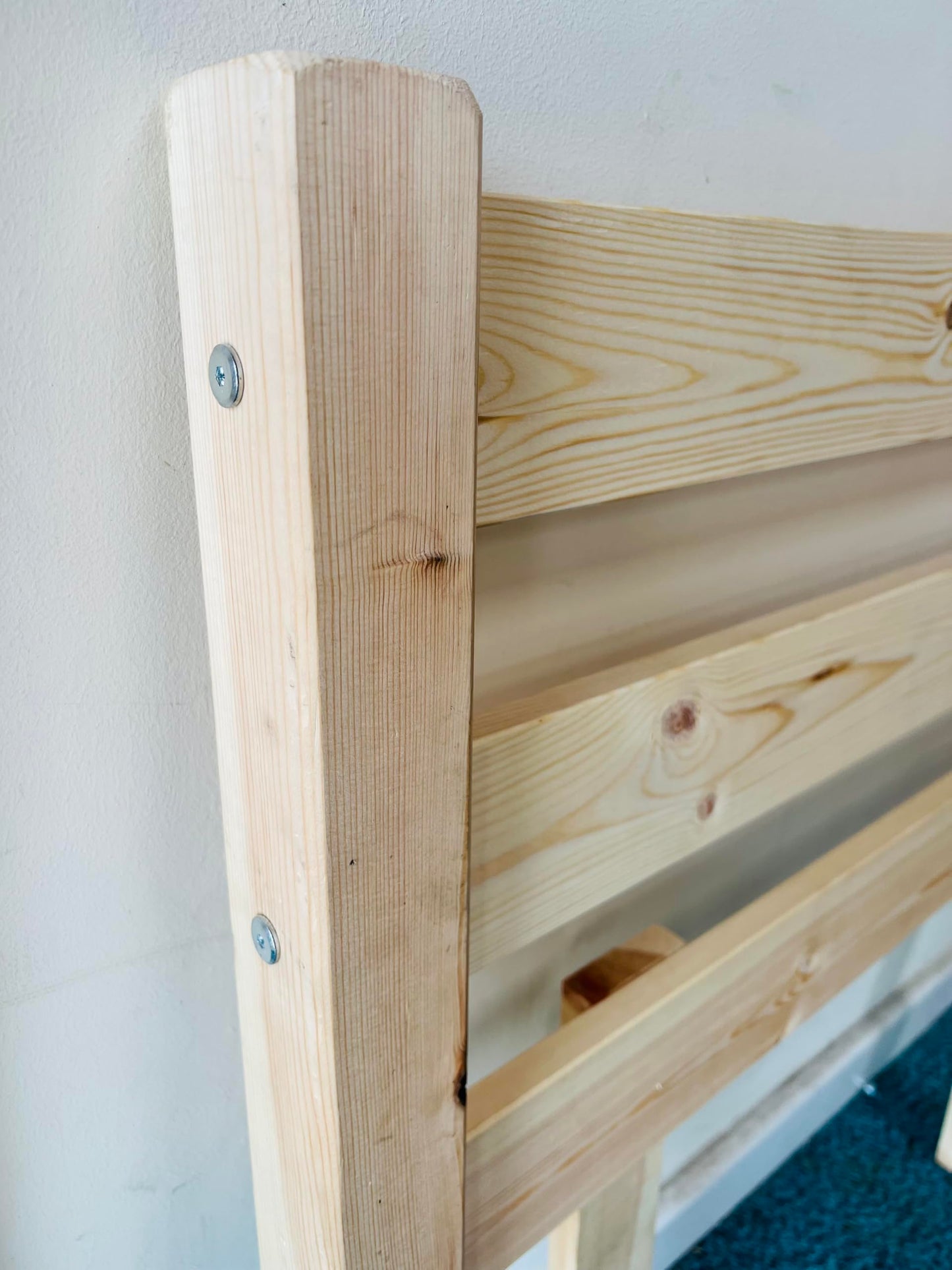 STRICTLY BEDS&BUNKS Solid Pine Headboard (Natural, 3ft Single)