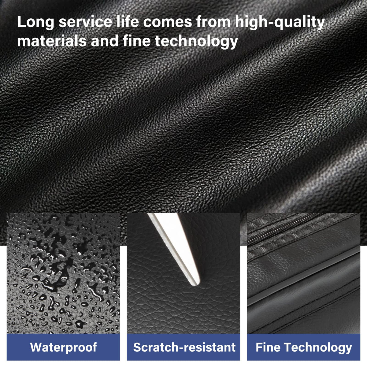 Adhafera Pool Cue Case, 2 X 2 Hard Snooker Cue Case, Made of Faux Leather Pool Cue Accessories (Not for 3/4 Cues)