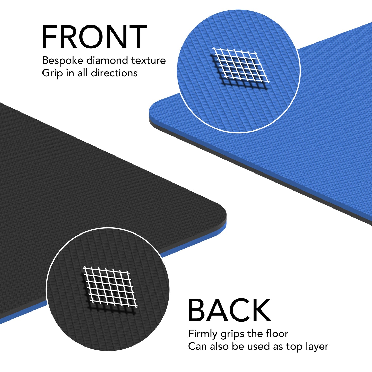 Large Exercise Mat  Extra Wide & Extra Thick Yoga Mat (183cm x 80cm x 10mm), TPE Fitness Mat with Free Carry Straps, Perfect for HiiT Home Workouts &