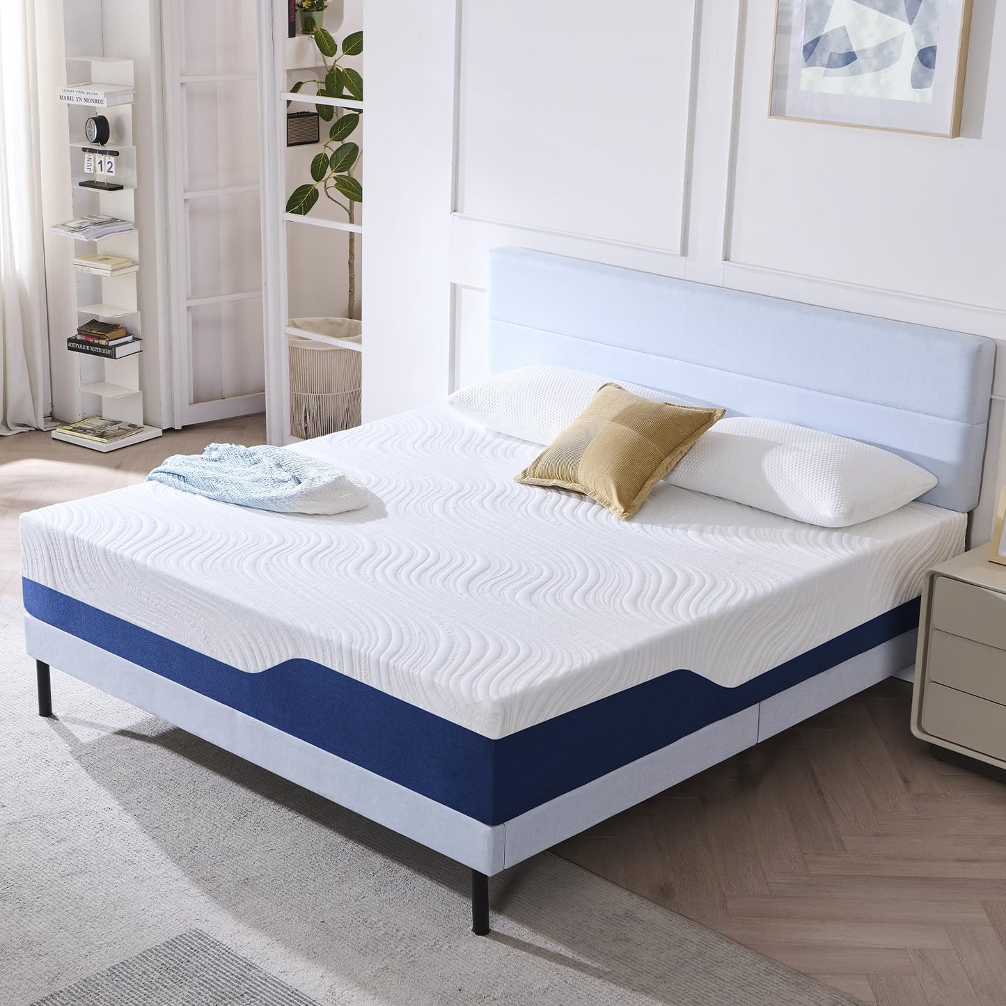 Hiimgo Small Double Mattress Medium Memory Foam Mattress 120x190x25cm