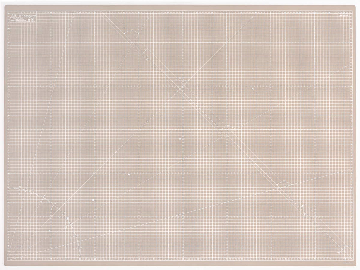 Elan A0 Cutting Mat Black and Taupe, 5-Ply Hobby Board for Crafts 120X90 CM, Extra Large Self Healing Cutting Mat A0, Extra Large Craft Board Black