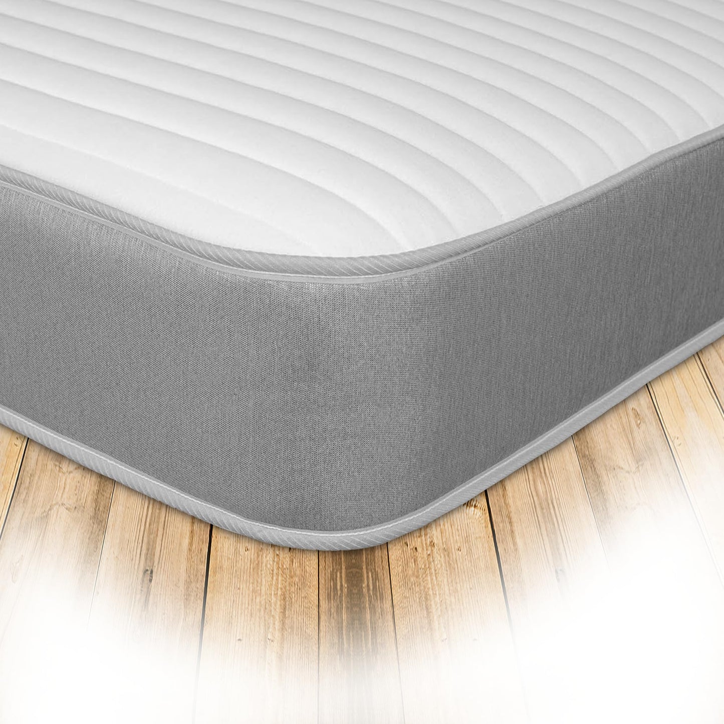 Starlight Beds Linear Grey King Size Mattress, 5ft x 6ft6