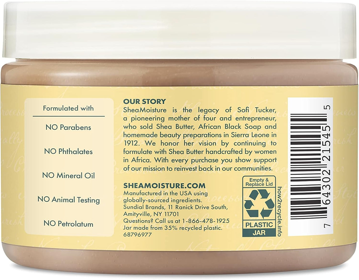 Shea Moisture Jamaican Black Castor Oil Strengthen & Restore Treatment Masque 12 oz / 355 ml - For Damaged, Brittle & Chemically Processed Hair