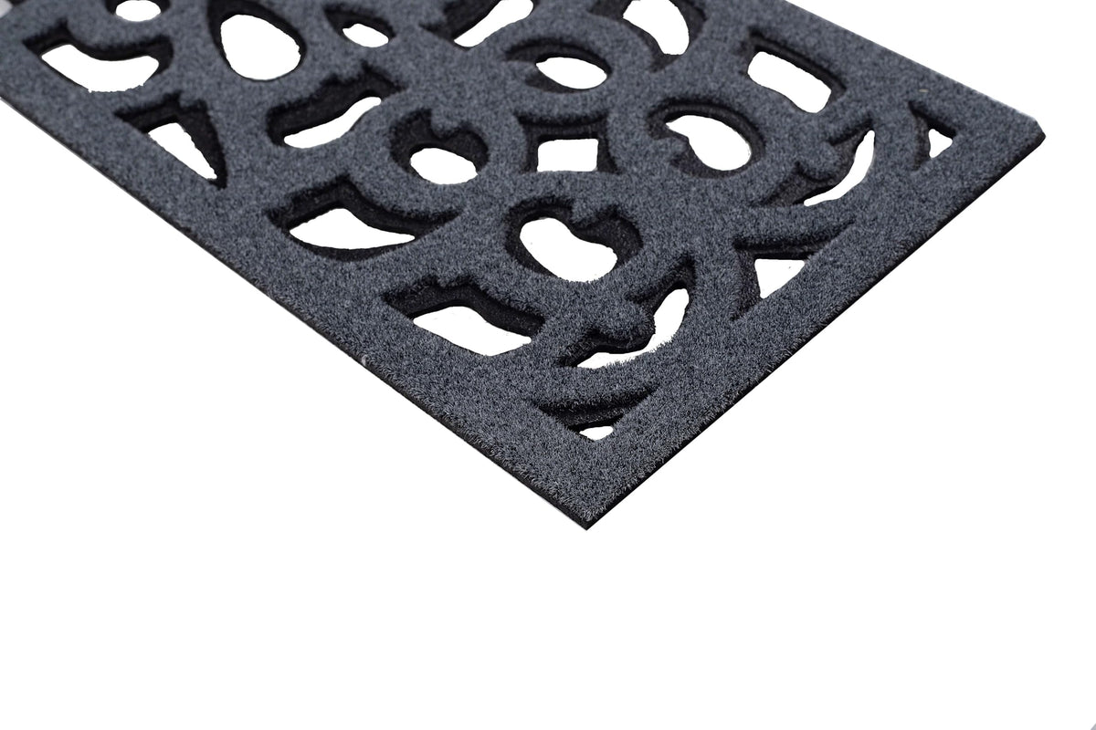 Nicoman Narrow Doormat Victorian Style Door Mat Barrier Eco-Friendly Absorbent Heavy Duty Dirt Scraper Drainage For Outdoor Garden Pool Garage