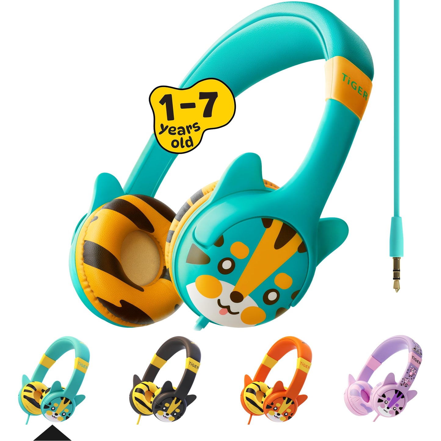 Kidrox? Toddler Baby Headphones (1-7 years old) for Kids, Durable & Flexible Headphones for Kids, Girls & Boys, 85dB Limiting Wired Children