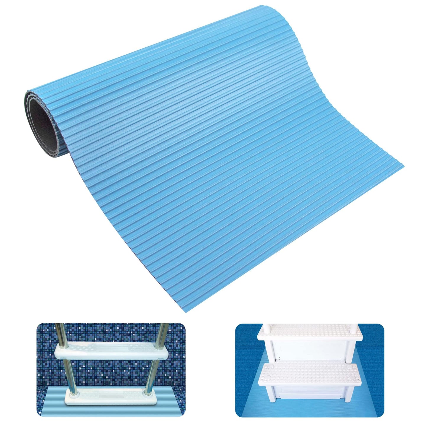 Swimline HYDROTOOLS Protective Mat for Above Ground Pool Ladders/Stairs/Steps, 36" x 36"