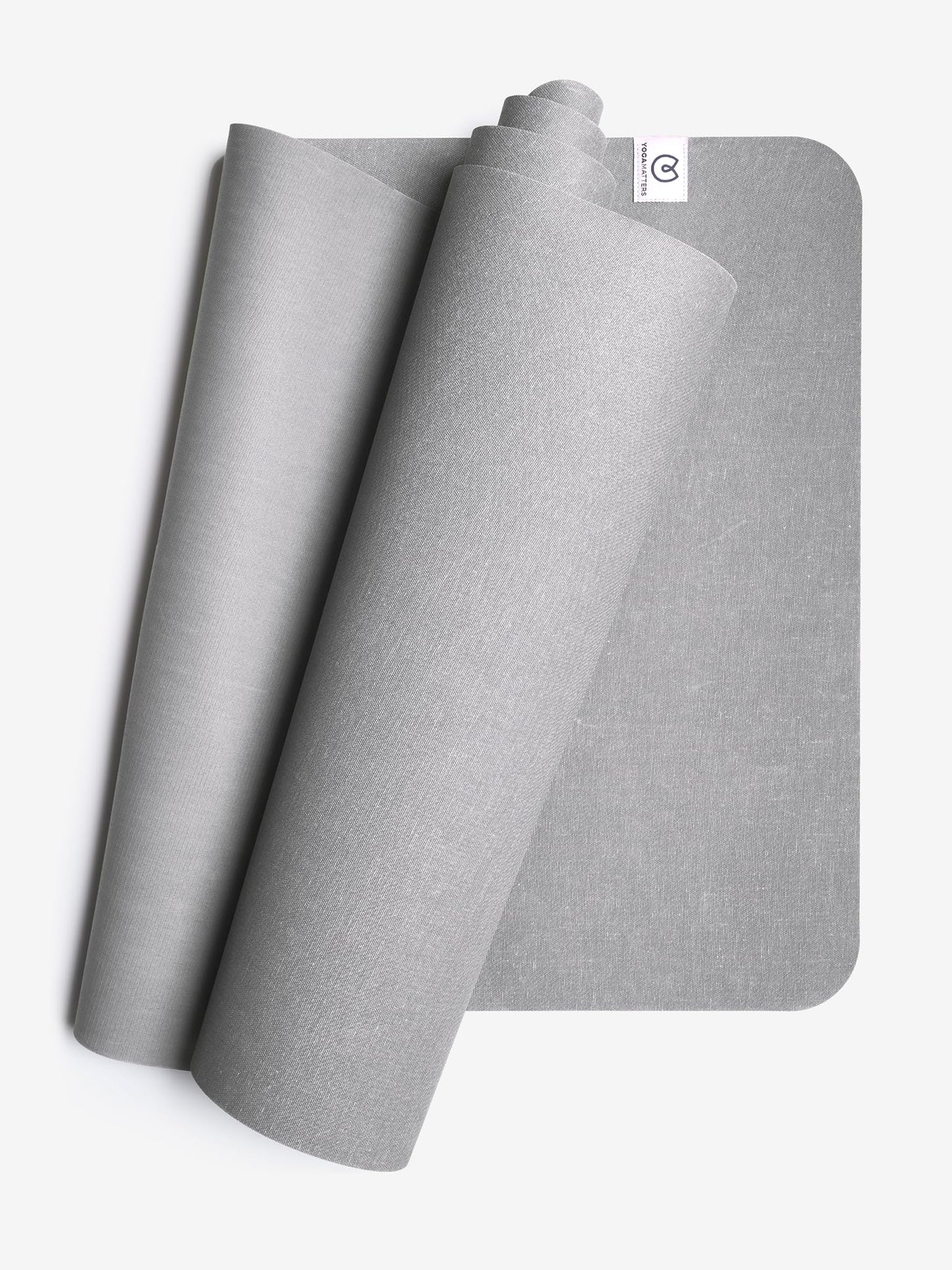 Yogamatters Eco Rise Yoga Mat 3mm | Eco Friendly and Vegan | Natural Tree Rubber | Non-Slip Exercise Mat for Yoga, Pilates, Gym and Fitness (Grey Ice)