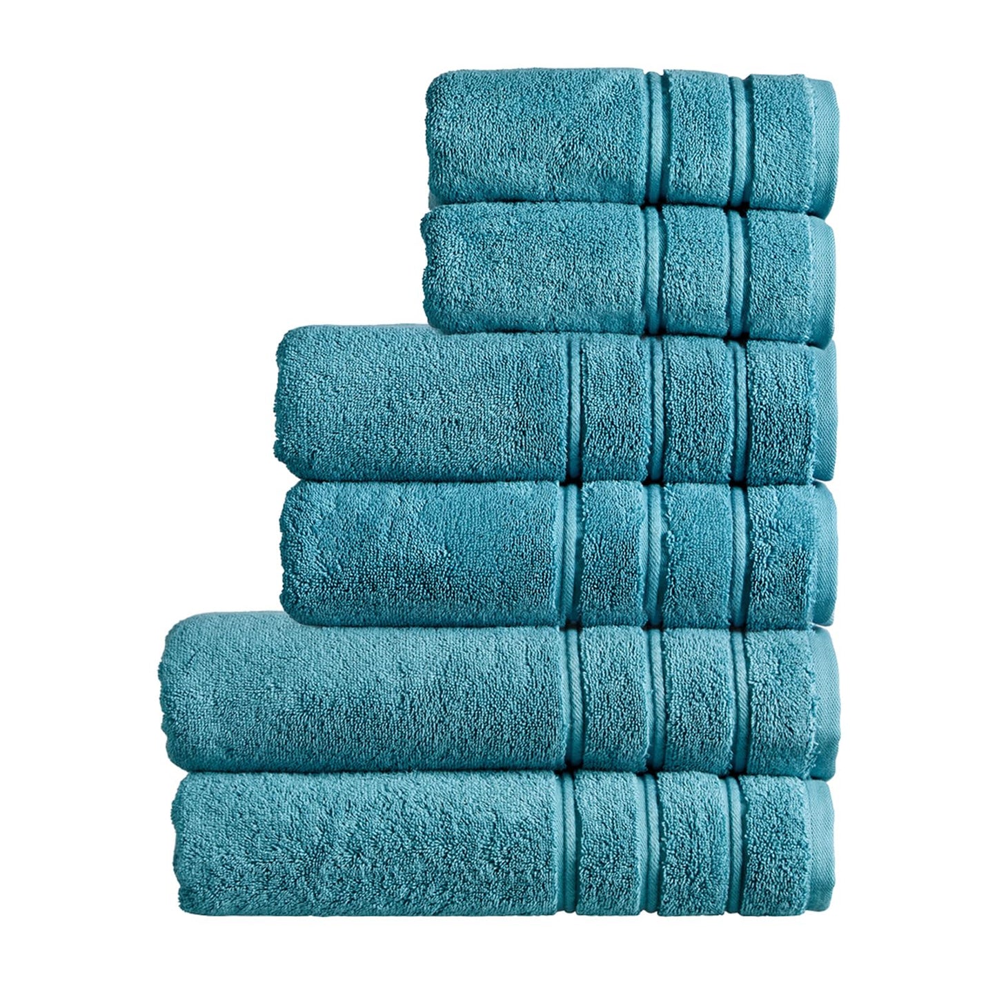 Christy Antalya Family Towel Set | 6 Piece | 100% Turkish Cotton | 600GSM | Soft Plush Luxury Towel Set | 2 Bath Sheets 2 Bath Towels 2 Hand Towels