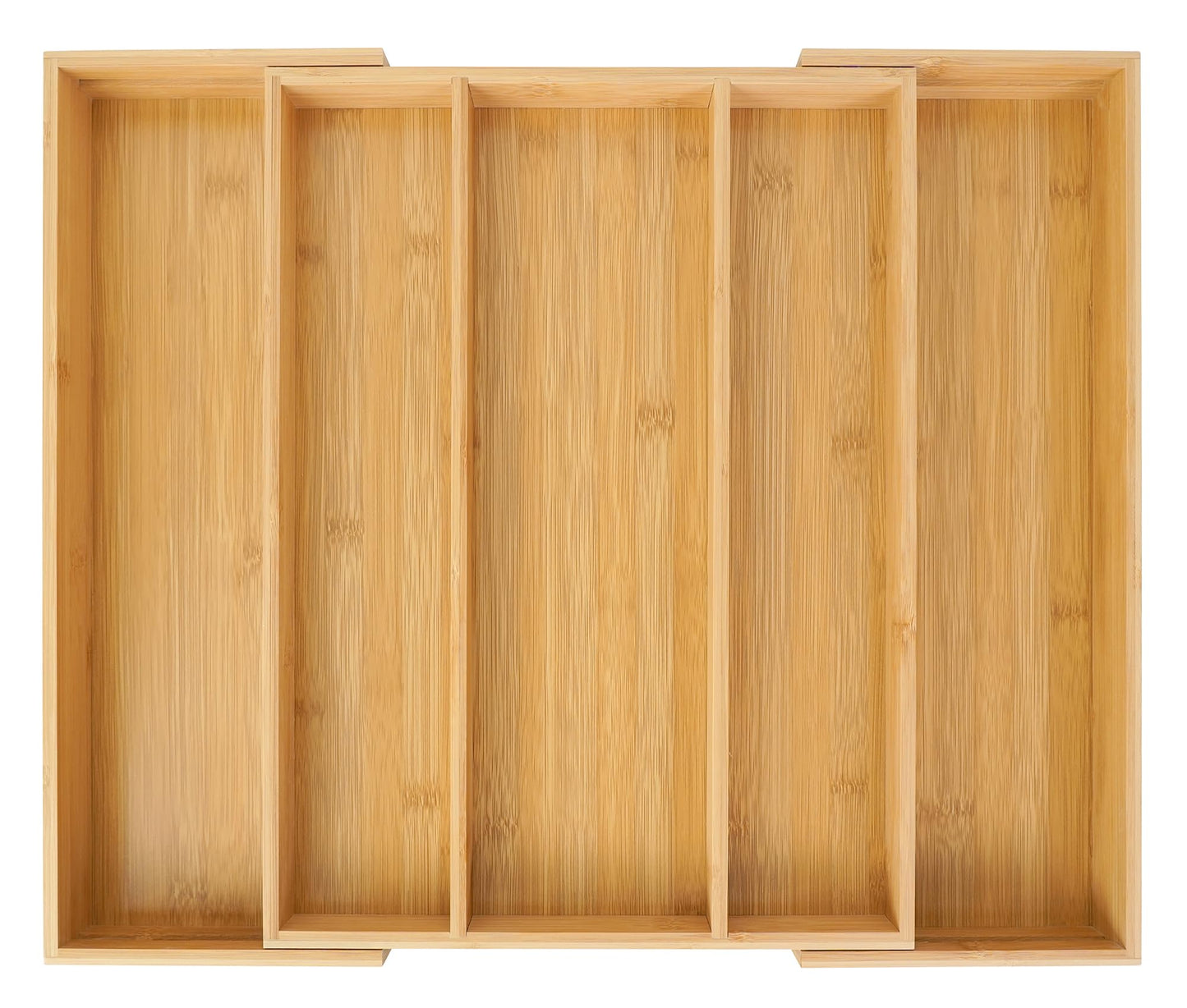 Utoplike Bamboo Cutlery Tray Expandable Drawer Organisers for Utensils Holder, Cutlery Tray Organiser, Drawer Divider for Silverware, Flatware, Knives